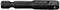 Embout adaptateur noir pour tournevis avec empreinte hexagonale de 1/4 de pouce et adaptateur. Utilisé pour connecter des embouts à une perceuse.