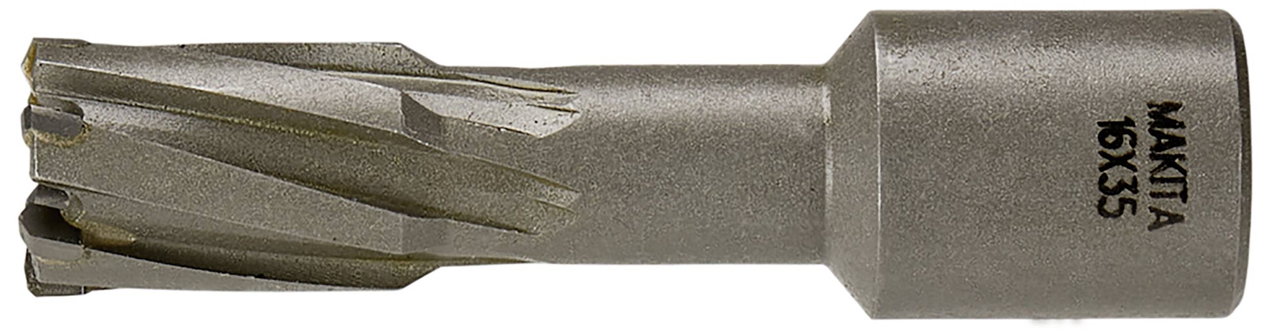 Foret en métal Makita 16x35, adapté pour le perçage précis dans des matériaux plus durs tels que l'acier ou les alliages métalliques.