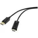 Renkforce DisplayPort / HDMI Câble adaptateur Fiche mâle DisplayPort, Fiche mâle HDMI-A 1.00 m noir RF-5179186 Câble Dis