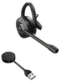 Jabra GN Audio Micro-casque supra-auriculaire DECT Mono noir volume réglable, mise en sourdine du microphone, mono, arceau auriculaire téléphone