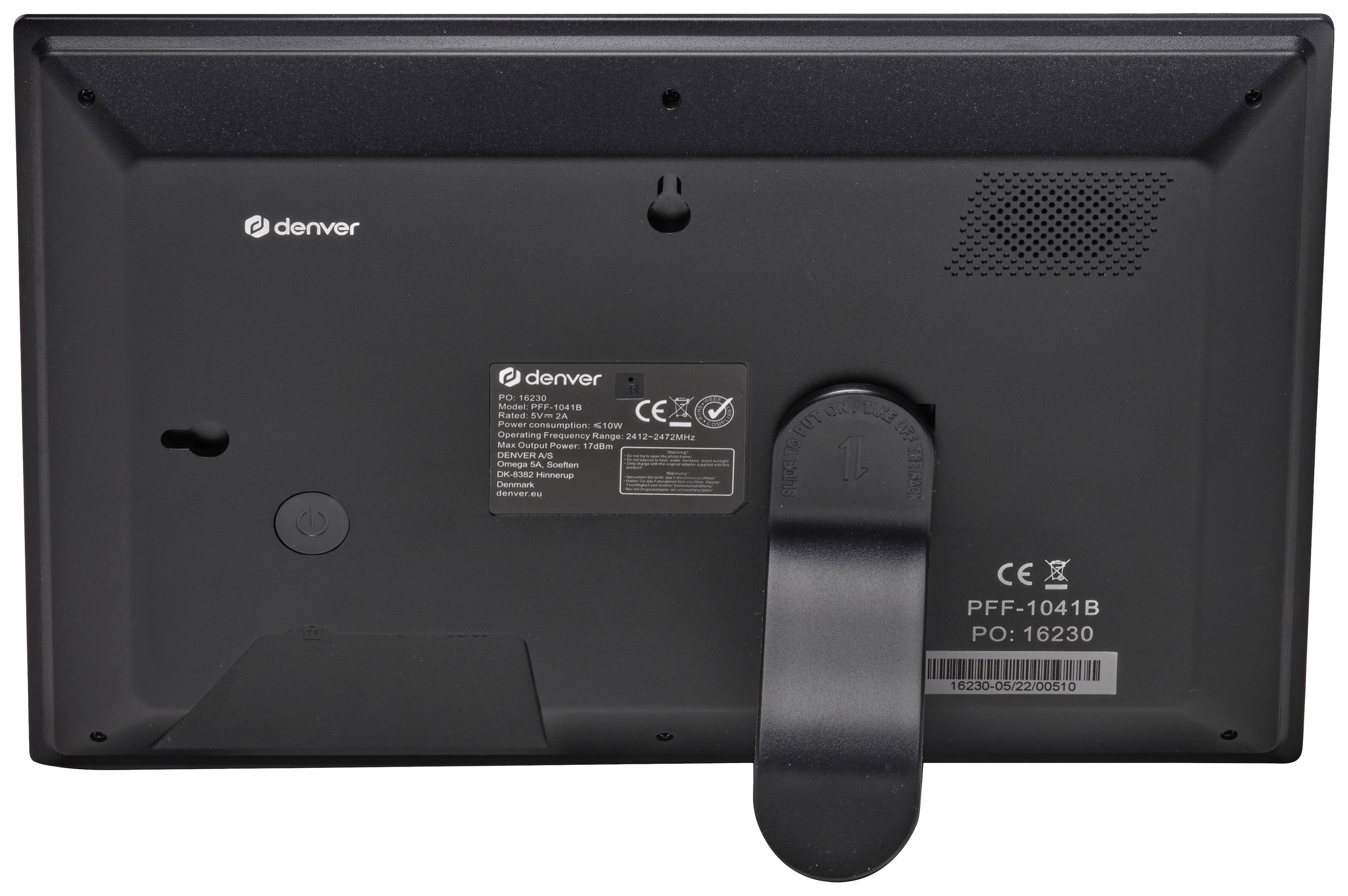 Denver PFF-1041 black Cadre photo numérique Wi-Fi 25.7 cm 10.1 pouces CEE: B (A - G) 1280 x 800 Pixel 16 GB noir-3