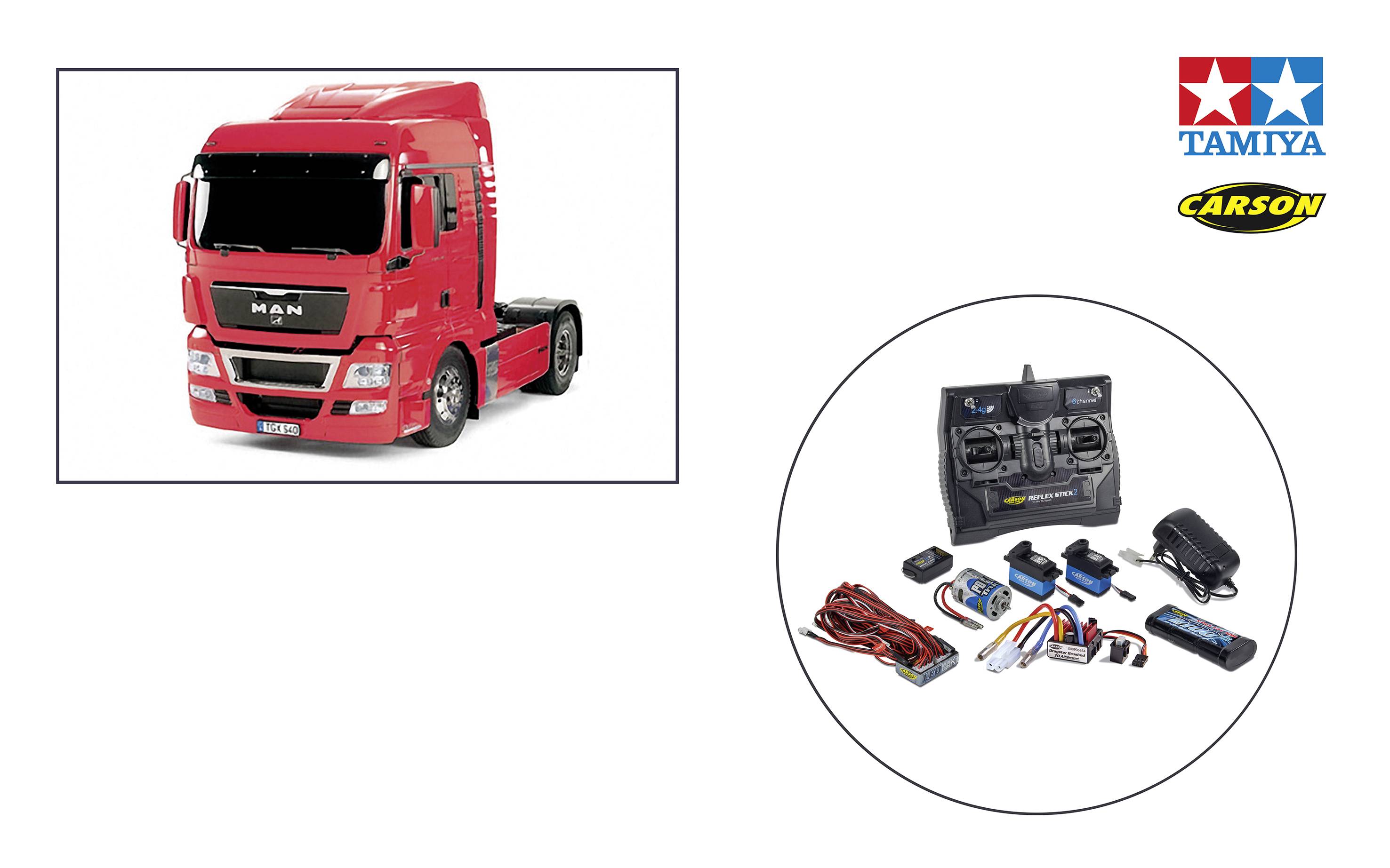 Tamiya 390056332 MAN TGX 18.540, Set 1:14 électrique Camion RC kit à monter pré-peint-5
