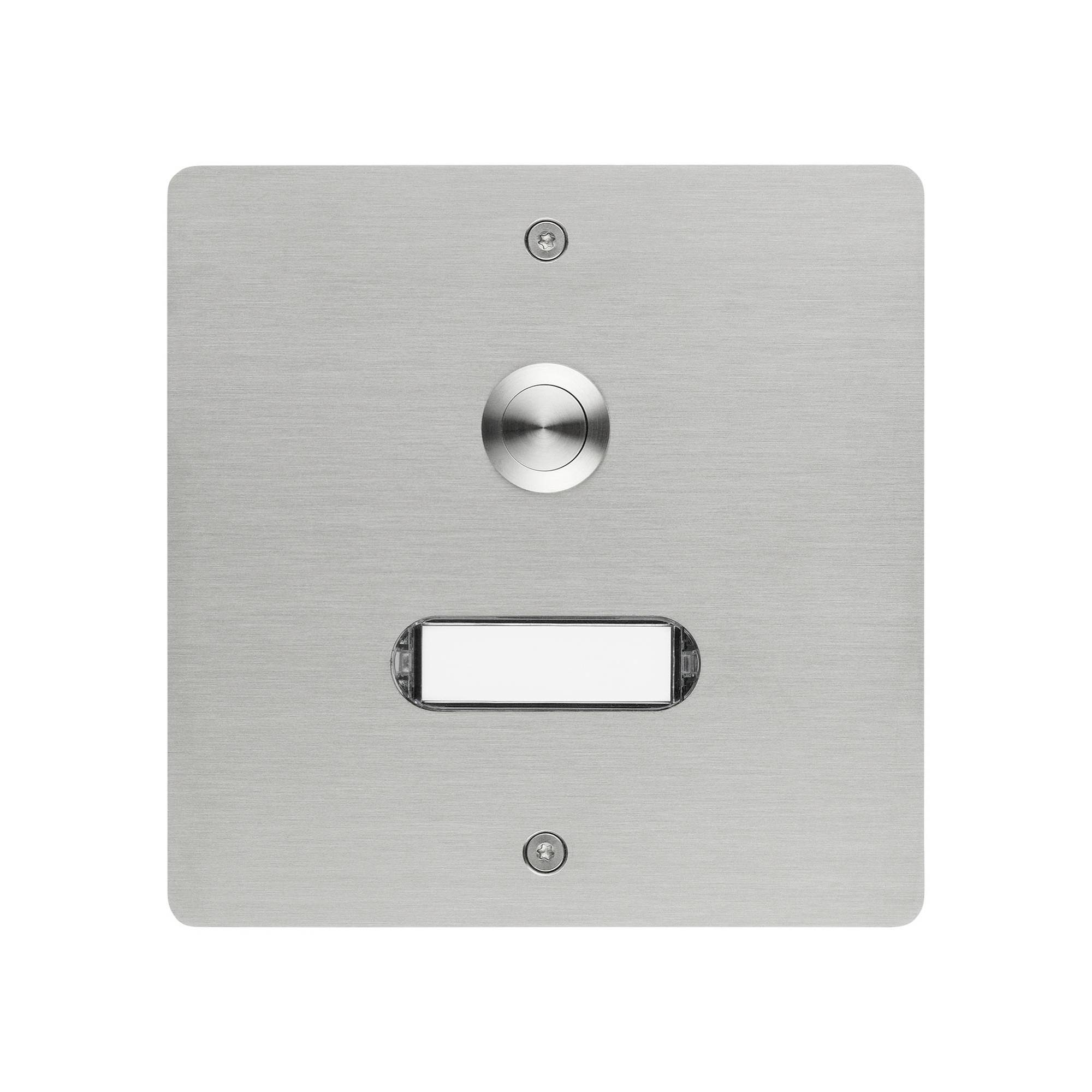Grothe 55401 Bouton de sonnette avec porte-nom acier inoxydable V2A
