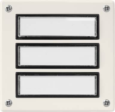 Grothe 55633 Plaque de sonnette   blanc