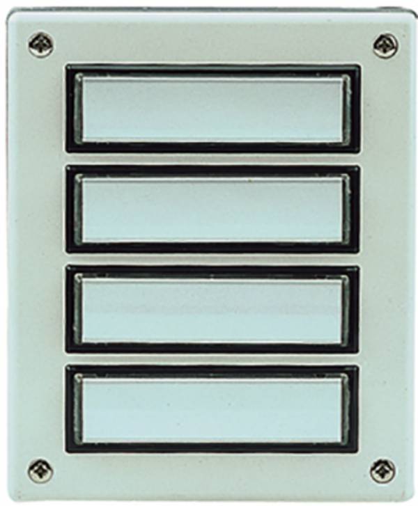 Grothe 55634 Plaque de sonnette blanc