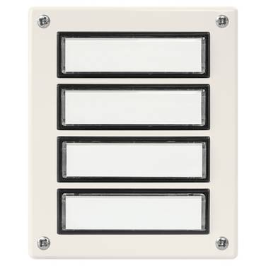 Grothe 55634 Plaque de sonnette   blanc