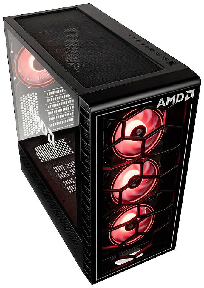Kolink Observatory Y AMD SE ARGB, Midi Tower, PC, Noir, Transparent, ATX, EATX, ITX, micro ATX, Plastique, Acier, Verre-1