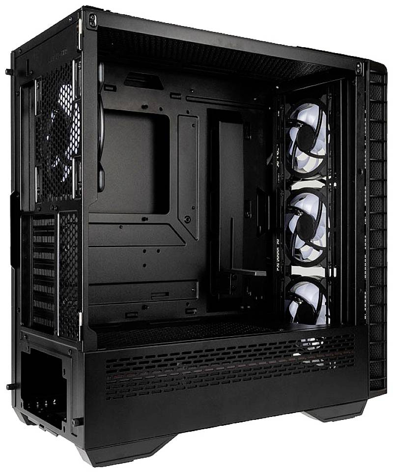 Kolink Observatory Y AMD SE ARGB, Midi Tower, PC, Noir, Transparent, ATX, EATX, ITX, micro ATX, Plastique, Acier, Verre-5