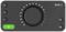 Une interface audio avec un potentiomètre, six touches, incluant '48V', '1', '2', sourdine microphone, contrôle de volume.