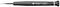Tournevis de précision à manche noir et anneau rose, marque Bernstein, numéro de modèle 4-939-0.6, pointe 0,4 x 0,15.