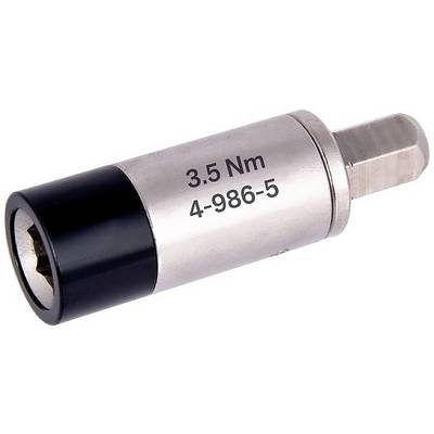 Limiteur de couple avec une valeur de 3,5 Nm, numéroté '4-986-5', adapté pour le serrage précis des vis.
