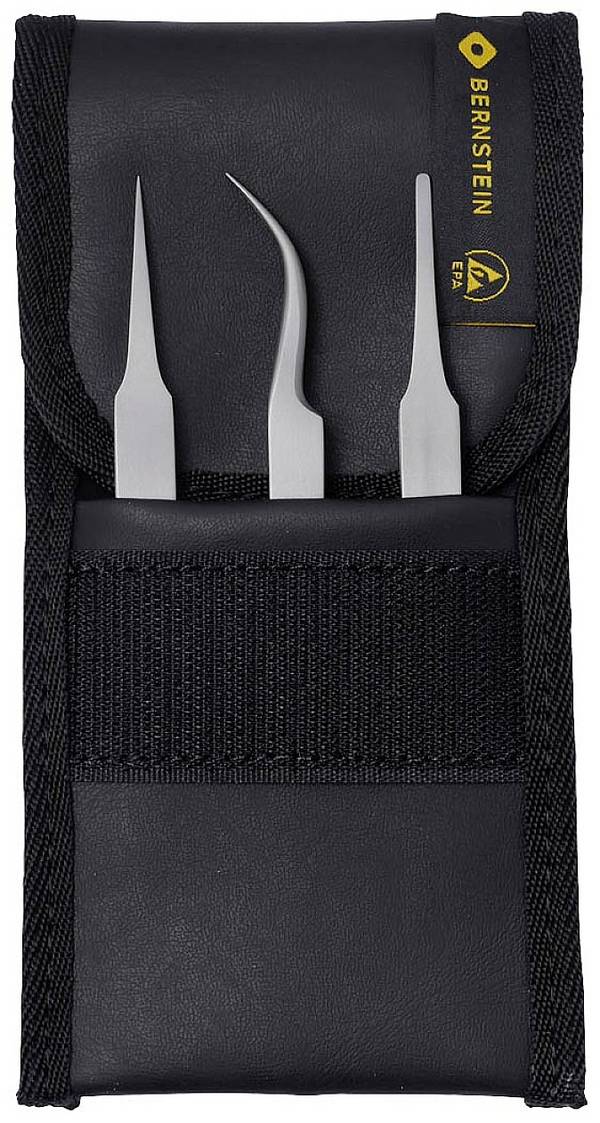 BERNSTEIN Tools for Electronics 5-030-A  Jeu de pinces brucelles    160 mm