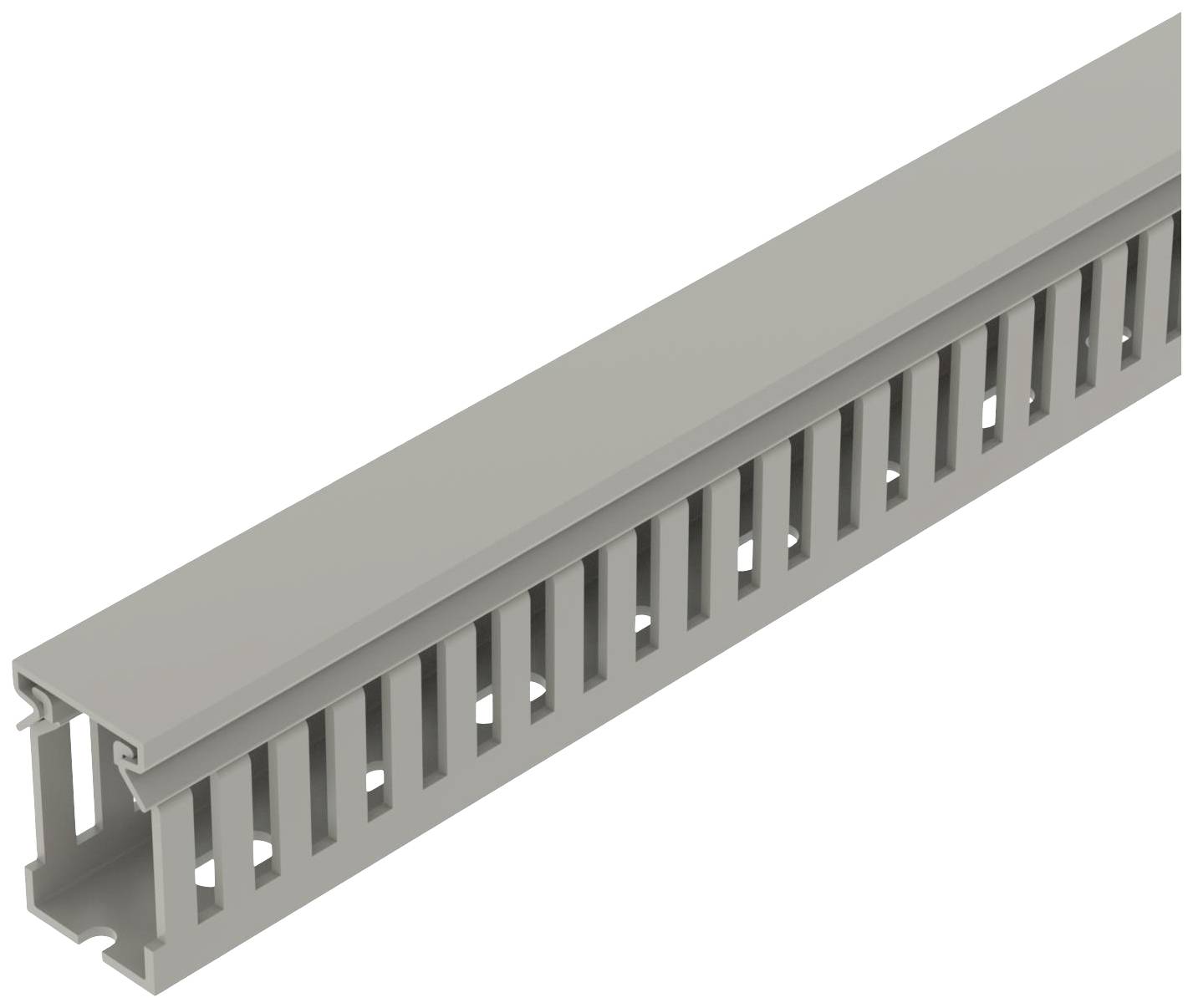 OBO Bettermann 6132490 Goulotte de câblage partie supérieure (L x l x H) 2000 x 25 x 40 mm 34 pc(s) gris