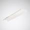Luminaire rectangulaire blanc au design minimaliste, monté au plafond clair.