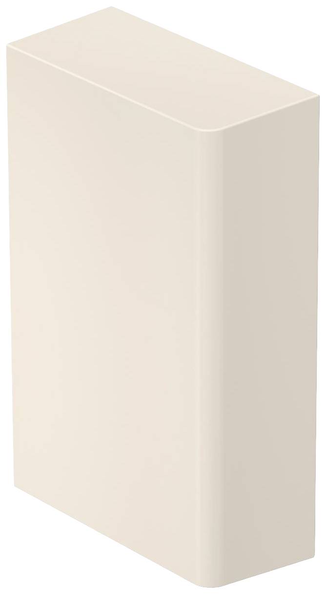 Objet beige rectangulaire aux angles arrondis, orienté verticalement.