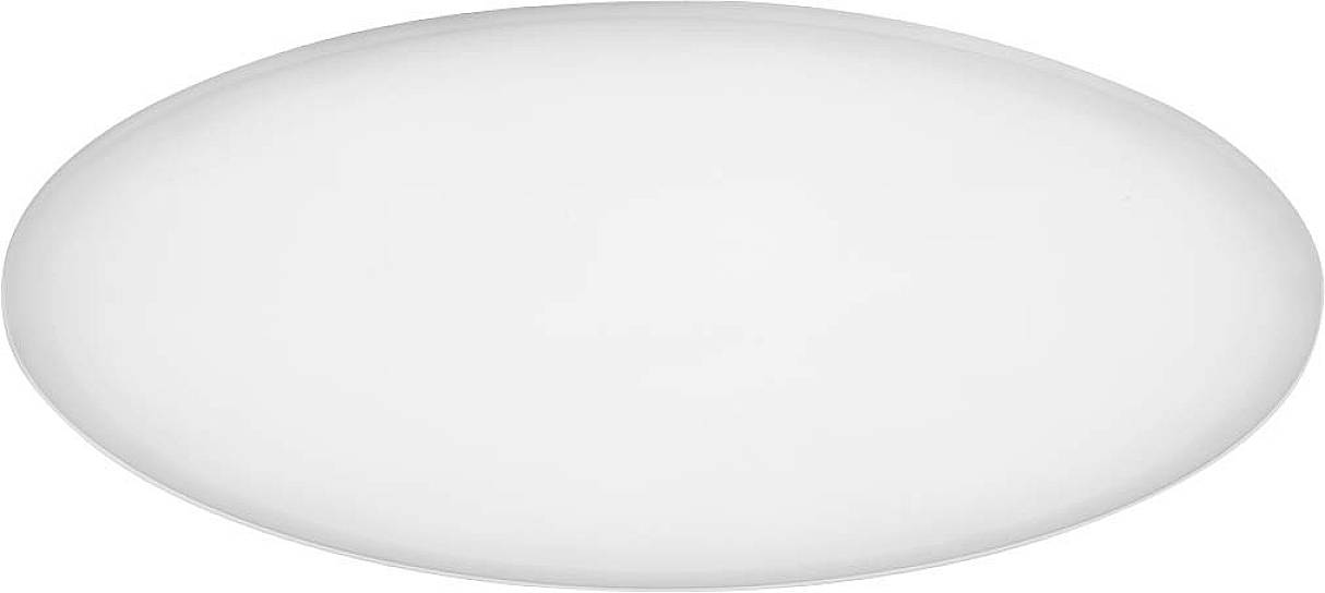 Pierre blanche, simple et ovale sur un fond blanc.