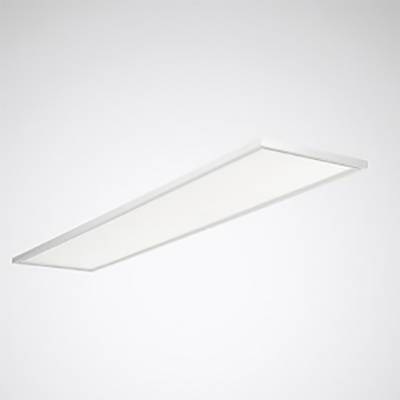 Plafonnier rectangulaire au design épuré et moderne ; répartition uniforme de la lumière, adapté aux bureaux et aux espaces de vie.
