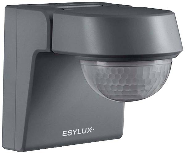 ESYLUX EM10025402 plafond, mural, montage apparent (en saillie) Détecteur de mouvements 280 °  gris IP55, IK07