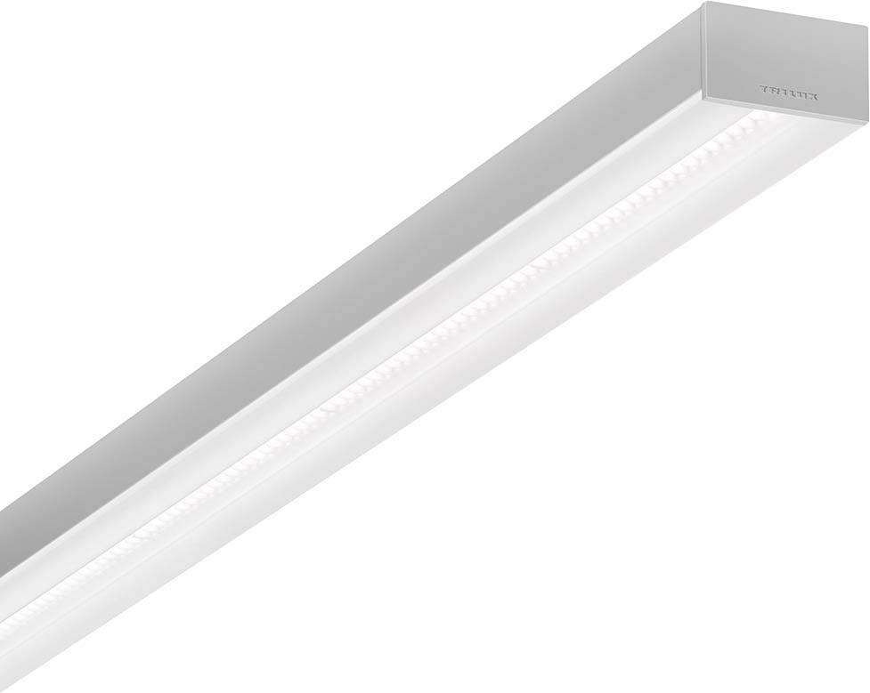 Luminaire LED rectangulaire long en blanc à la ligne épurée et élégante. Adapté aux espaces intérieurs modernes.