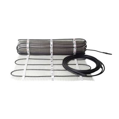 Un tapis chauffant avec un câble enroulé sur une grille de support. Il est destiné à l'installation d'un chauffage électrique au sol.