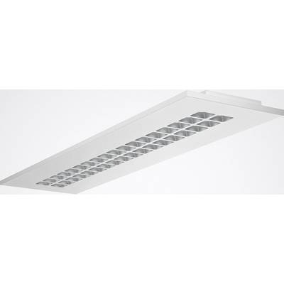 Un luminaire de plafond LED moderne avec un design en grille pour une meilleure répartition de la lumière.