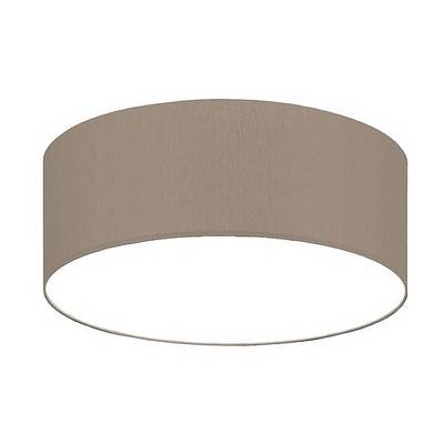 Plafonnier rond de couleur crème, sans détails ni motifs visibles. Il offre un éclairage uniforme dans un design moderne.
