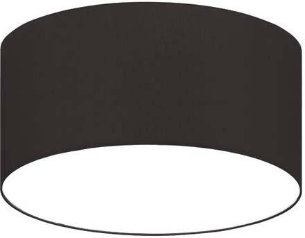 Une forme noire cylindrique qui évoque la silhouette d'un abat-jour.