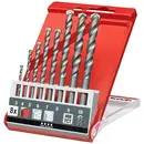 kwb 39800 acier thermo-traité Jeu de forets spiralés pour pierre 8 pièces 3 mm, 4 mm, 5 mm, 6 mm, 7 mm, 8 mm, 9 mm, 10 m