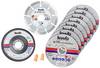 kwb 712041 Jeu de disque à tronçonner 115 mm 10 pc(s) acier inoxydable