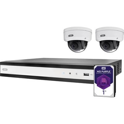   ABUS  Performance Line 4-Kanal PoE Set  TVVR36422D  Ethernet  IP-Set pour caméra de surveillance4 canauxavec 2 caméras