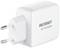 Chargeur blanc avec fiche européenne ; marqué 'Voltcraft' et numéro de modèle 'UC-1XCX003'.