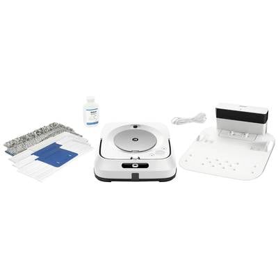 iRobot Braava m6138 Robot lessiveur de sol blanc commande par application, à commande vocale, compatible avec Alexa d'Am