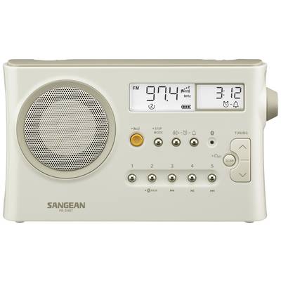 Sangean PR-D4 BT Radio de table ondes courtes (OC), AM, ondes longues (OL), FM Bluetooth   blanc crême pastel (mat)