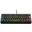 Surefire Gaming KingPin X1 filaire, USB Clavier de gaming anglais US, QWERTY noir éclairé, touches multimédia