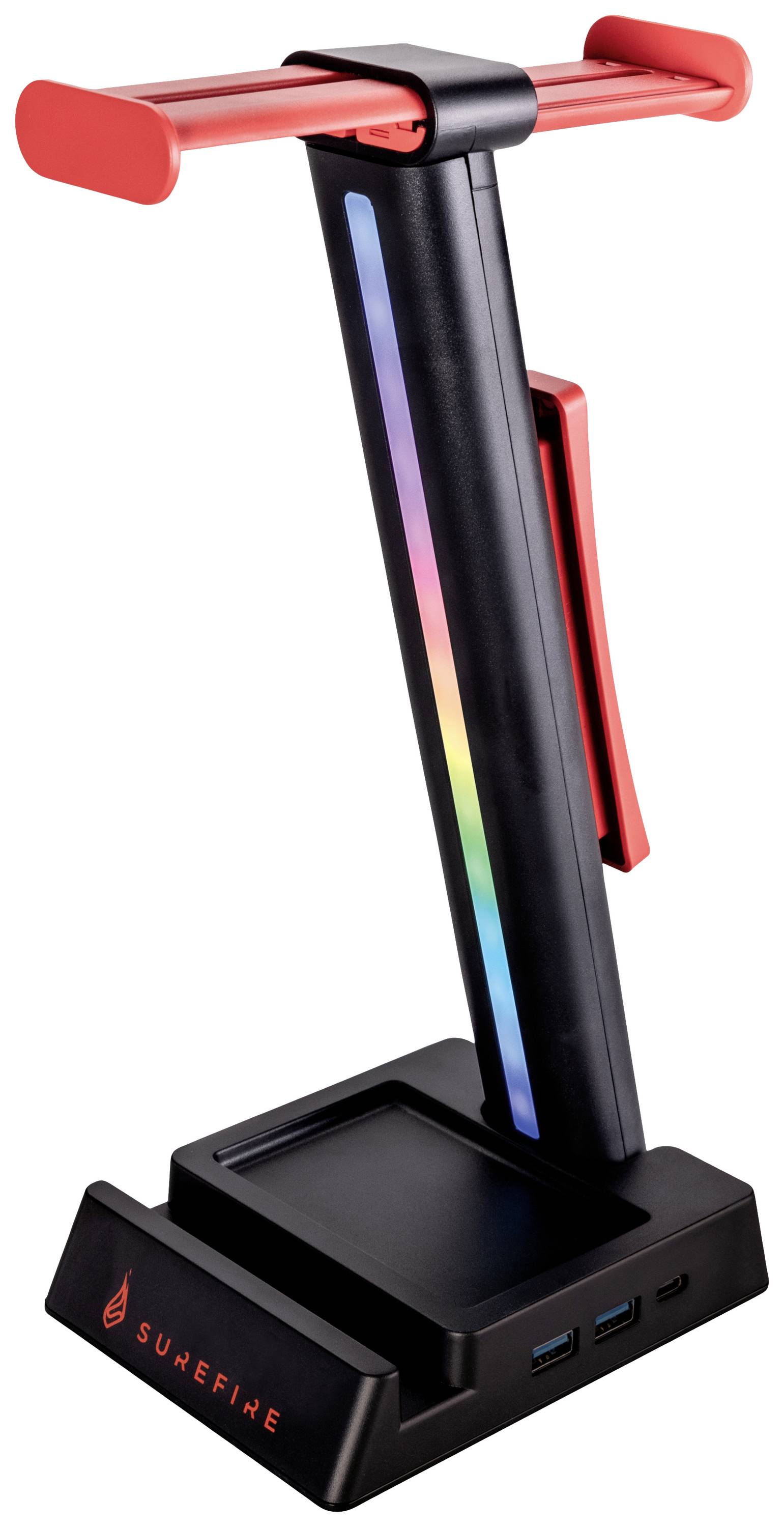 VERBATIM SUREFIRE VINSON N2 DUAL BALANCE GAMING RGB MULTI-FUNCTION HEADSET STAND BLACK WCF (P)-0