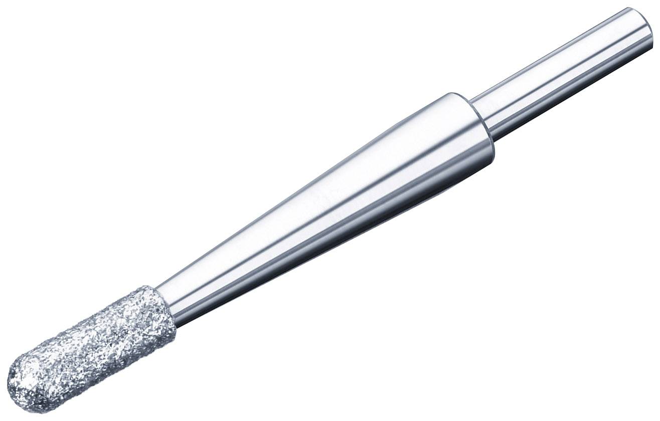 Image d'un embout cylindrique en métal à pointe cannelée, utilisé pour des travaux de fraisage ou de meulage dans l'industrie.