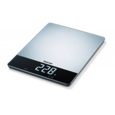 Beurer KS 34 Stainless Steel Balance de cuisine  Plage de pesée (max.)=15 kg acier inoxydable