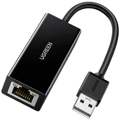 UGREEN USB 2.0 Adaptateur [1x USB 2.0 - 1x RJ45 femelle] USB 2.0 Ethernet Adapter 