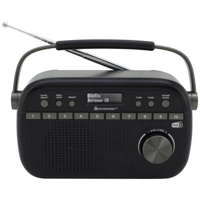 soundmaster DAB280SW Radio de poche DAB+, FM DAB+, FM   noir