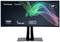 Un moniteur incurvé de 38 pouces de ViewSonic avec les spécifications suivantes : courbure 2300R, espace colorimétrique DCI-P3 et port USB-C.