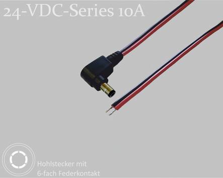 BKL Electronic 075903 Connecteur DC connecteur creux DC - étamé 5.5 mm 2.5 mm   1.5 m 1 pc(s) Single