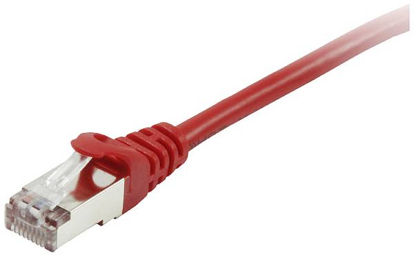 Equip 605526 RJ45 Câble réseau, câble patch CAT 6 S/FTP 10.00 m rouge contacts dorés 1 pc(s)