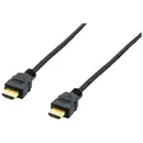 Câble de raccordement Equip HDMI Fiche mâle HDMI-A 15.00 m noir 119374 contacts dorés Câble HDMI