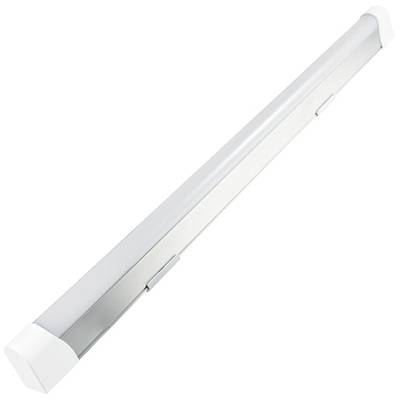 'Luminaire LED rectangulaire blanc, idéal pour une installation murale ou plafonnière en intérieur, offrant un éclairage uniforme.'