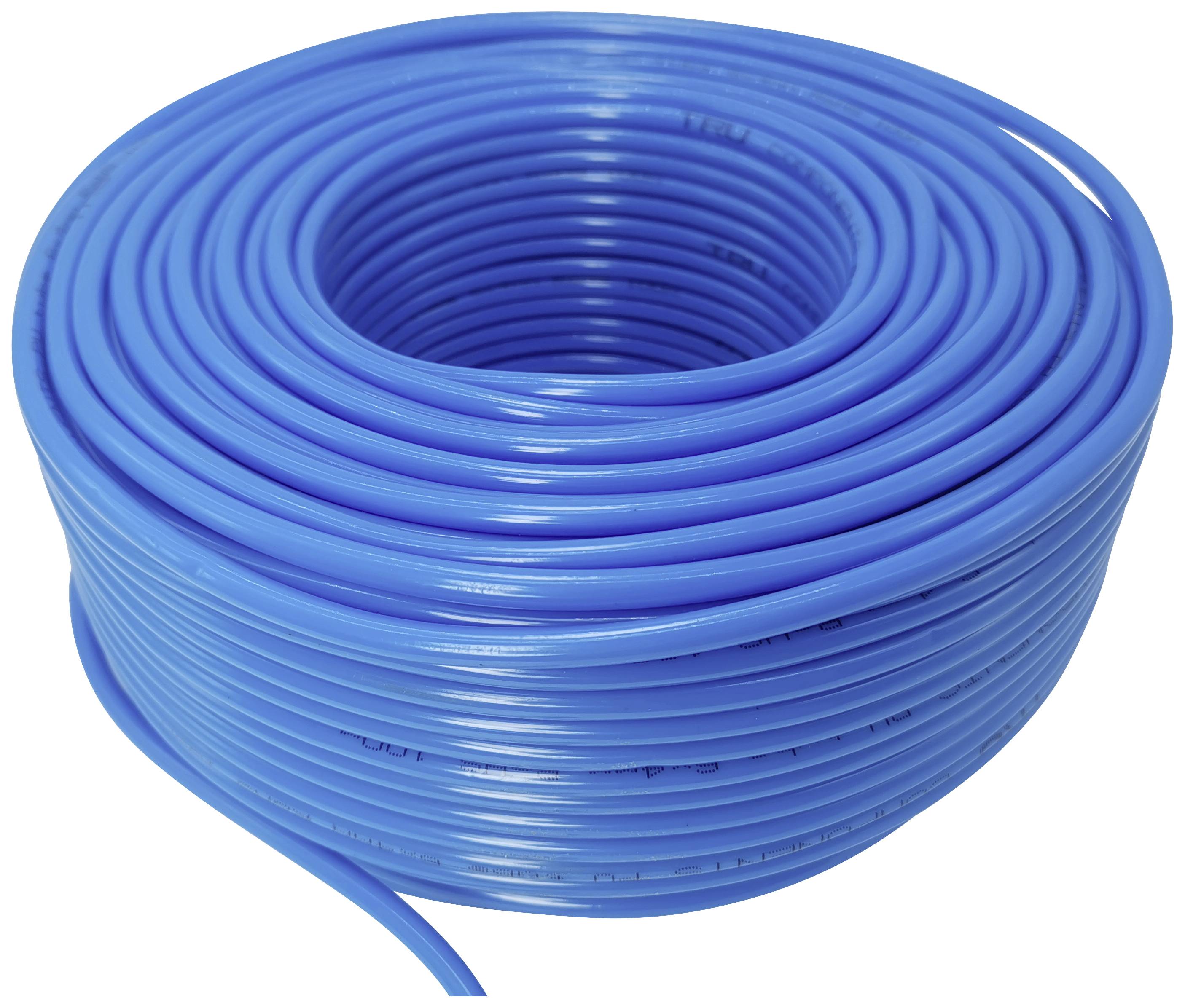 TRU COMPONENTS Tuyau d'air comprimé PU8X5.5 Polyuréthane bleu Ø intérieur: 5.5 mm 10 bar 100 m