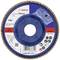 Disque abrasif rond de Bosch pour le travail des métaux, grain P80, vitesse maximale 13 300 tr/min, diamètre 115 mm, avec informations de sécurité et de produit.