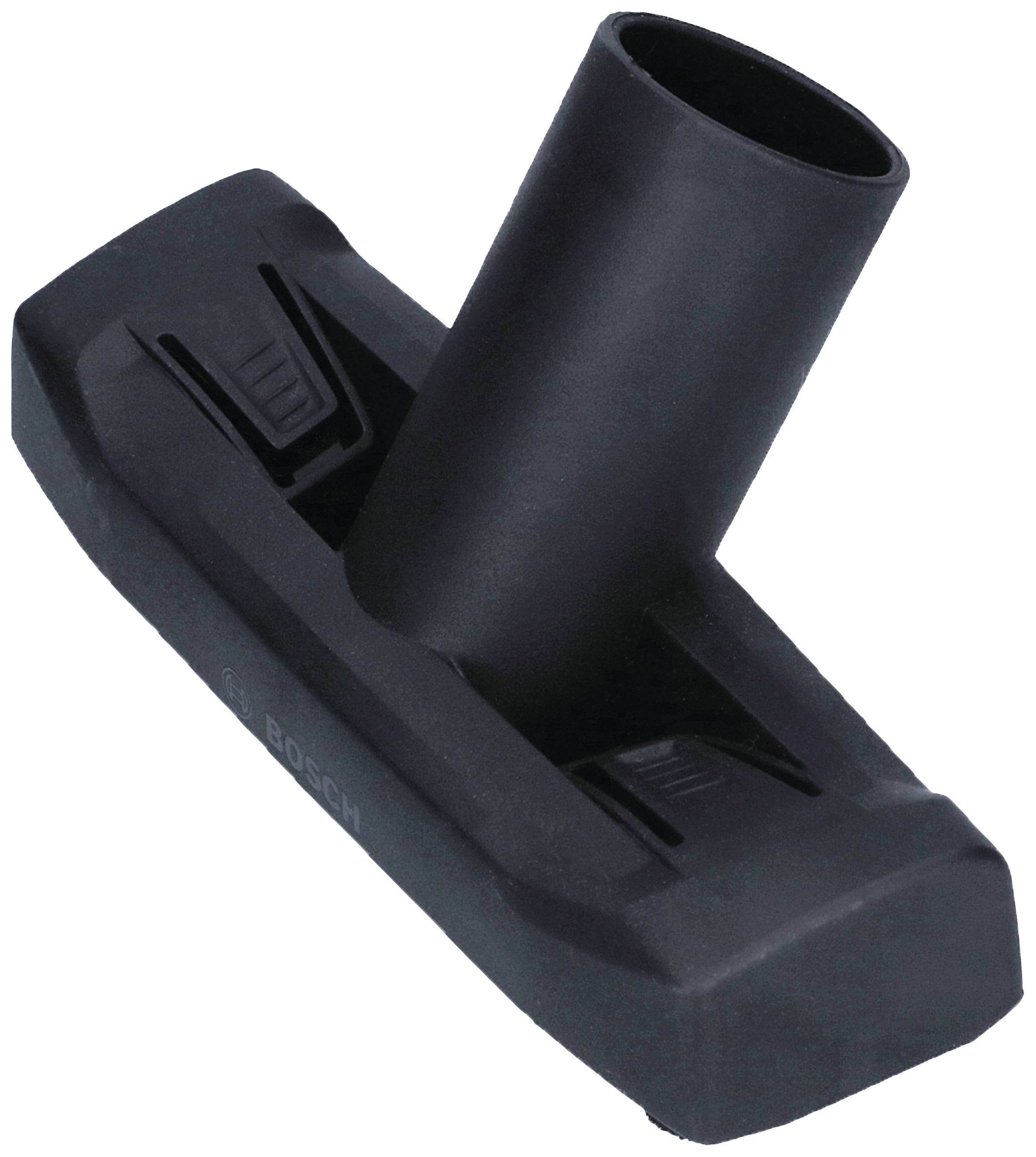 Buse d'aspirateur noir de forme rectangulaire avec raccord circulaire, adaptée aux tapis et aux sols durs.