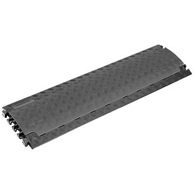 Protection de câbles antidérapante en matériau robuste, adaptée à la couverture et à l'organisation sécurisée des câbles sur les chantiers.