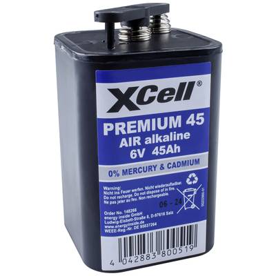 XCell Premium 45 Pile spéciale 4R25 contact à ressort zinc-air 6 V 45000 mAh 1 pc(s)