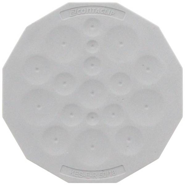 CONTA-CLIP KES-E-R 50/18 B GR Introduction de câble Epaisseur de plaque (maxi) 4 mm Elastomère thermoplastique gris 1 pc(s)